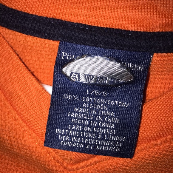 Polo by Ralph Lauren Orange Thermal Size Large - Picture 4 of 4